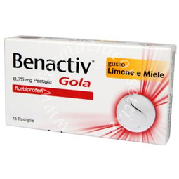 Benactiv Gola 16 Pastiglie Gusto Limone e miele
