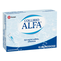 Collirio Alfa 0,8 mg/ml 10 Flaconcini Monodose