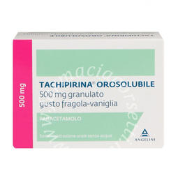 Tachipirina Orosolubile 500 mg 12 Bustine Gusto Fragola e Vaniglia