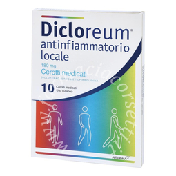 Dicloreum Antinfiammtorio Locale 180 mg 10 Cerotti