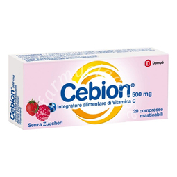 Cebion 500 mg 20 Compresse Masticabili Senza Zucchero