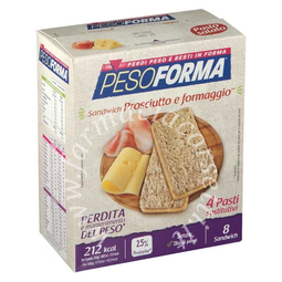 Pesoforma Sandwich Sostitutivo Pasto - Prosciutto e Formaggio 8x25gr