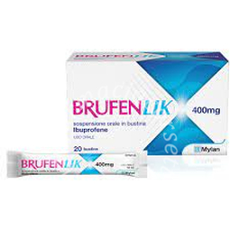 Brufenlik 400 mg sospensione orale  20 bustine 10ml