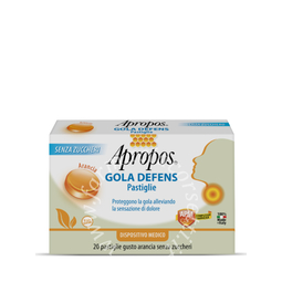 Apropos gola defens pro 20 pastiglie arancia senza zucchero