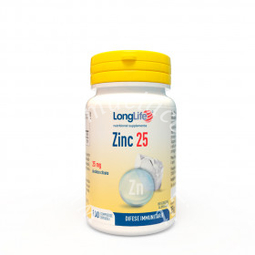 Longlife zinc 25 mg 100 compresse