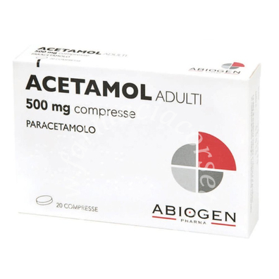 Acetamol Adulti 500 mg 20 compresse