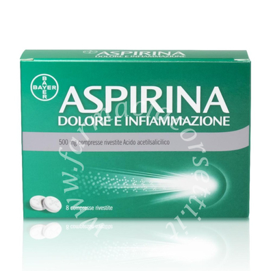 Aspirina Dolore Infiammazione 500mg 8 Compresse