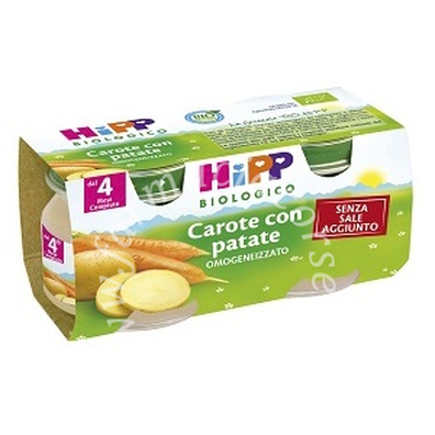 Hipp bio hipp bio omogeneizzato carote con patate 2x80 g