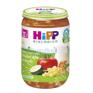 Hipp bio ditalini alle verdure 250 g