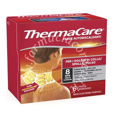 Fasce autoriscaldanti a calore terapeutico thermacare collo/spalla/polso 6 pezzi