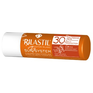 Rilastil sun system photo protection terapy stick transparente spf 30 4 ml