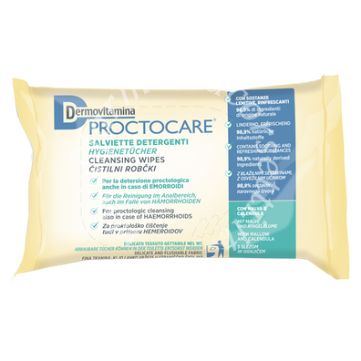 Dermovitamina proctocare salviette detergenti 15 pezzi