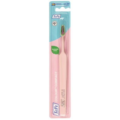 Tepe colour spazzolino compact x soft rosa pastello