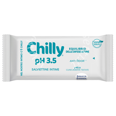 Chilly salviette ph 3,5 12 pezzi
