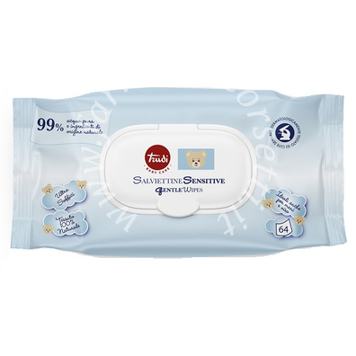 Trudi baby care salviettine sensitive 64 pezzi