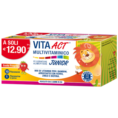Vita act multivitaminico junior 10 fiale da 10 ml