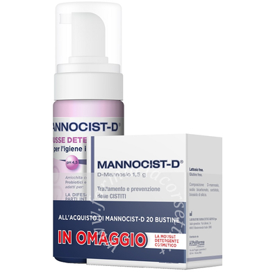Mannocist-d 20 buste + mannocist-d mousse detergente antibatterico 150 ml in omaggio
