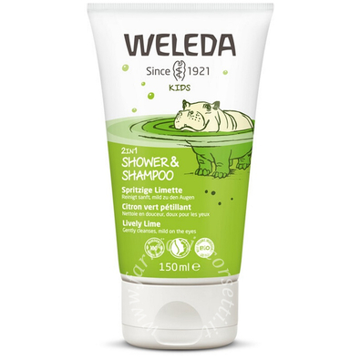 2 in 1 kids shower & shampoo lively lime 150 ml