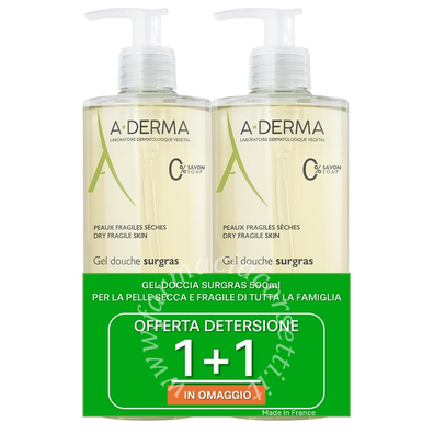 Aderma a-d les indispensables 2 gel doccia surgras 500 ml