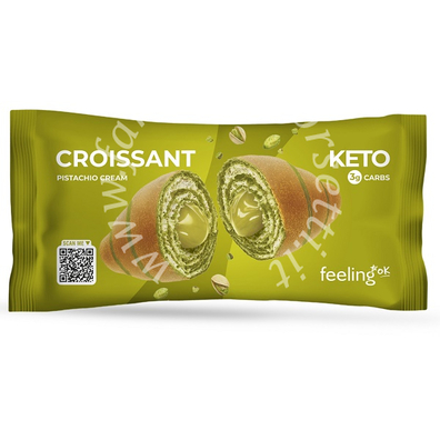 Feeling ok croissant ripieno di crema al pistacchio 50 g