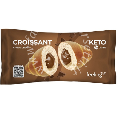 Feeling ok croissant ripieno di crema al cioccolato 50 g