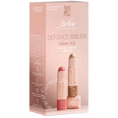 Defence color glow kit illuminante 7 ml + lip&cheek blush 5 ml