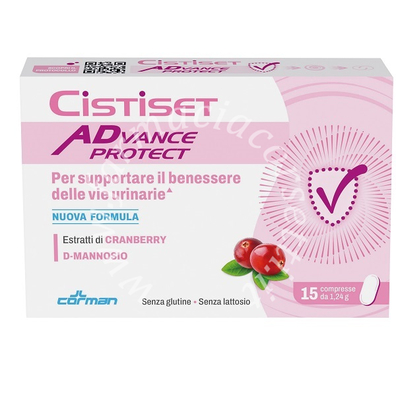 Cistiset advance protect 15 compresse 1,24 g senza glutine senza lattosio