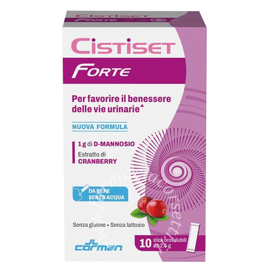 Cistiset forte 10 stick orosolubili 2,5 g senza glutine senza lattosio