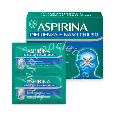 Aspirina influenza e naso chiuso 10 bustine 