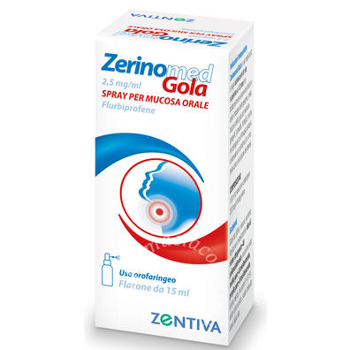 Zerinomed gola 0,25% spray per mucosa orale flacone da 15 ml