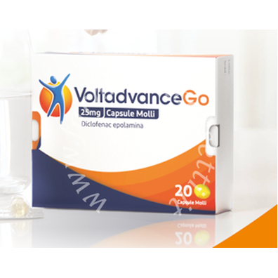 Voltadvancego capsule molli 25 mg capsule molli 20 capsule in blister pvc/pe/pvdc/al