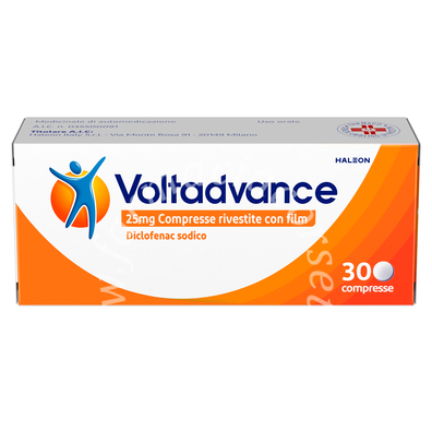 Voltadvance 25 mg compresse rivestite con film 30 compresse in blister opa/al/pvc/al