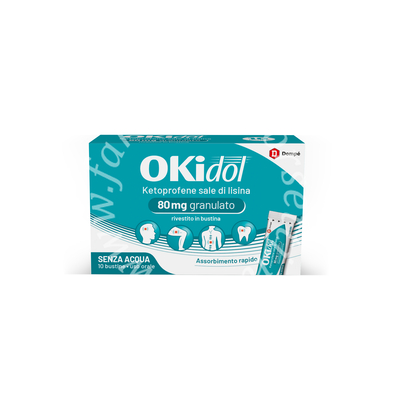 Okidol os grat 10bust 80mg mg granulato rivestito in bustina 10 bustine in pe/al/pet