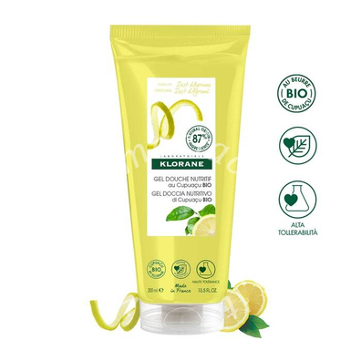 Klorane gel doccia zest d'agrumi 200 ml