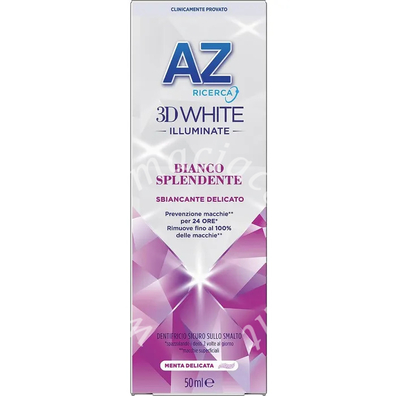 Az 3d white dentifricio illuminante bianco splendente 50 ml