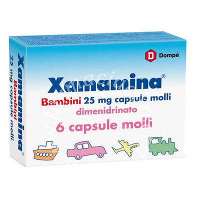 Xamamina Bambini 25 mg 6 Capsule Molli