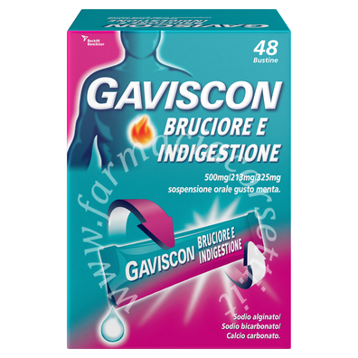 Gaviscon bruciore e indigestione 48 bustine 