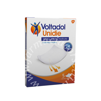 Voltadol unidie 140 mg cerotto medicato 140 mg cerotti medicati 5 cerotti in bustina carta/pe/al/eaa