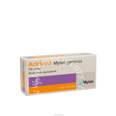 Aciclovir mylan generics 5% crema tubo 3 gr