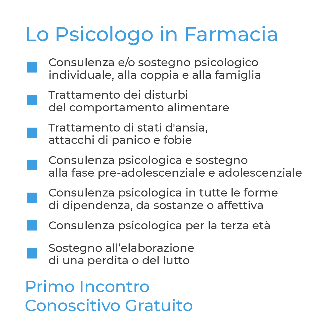 Lo Psicologo in Farmacia